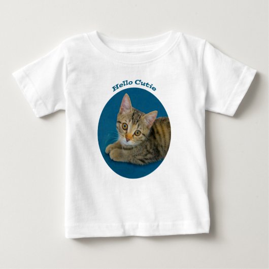 Hello cutie - cute kitty ベビーTシャツ (正面)