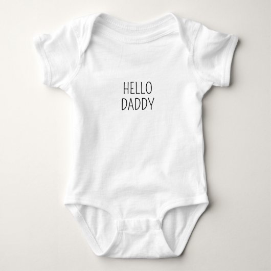 Hello Daddy, See You Soon - Pregnancy Announcement ベビーボディスーツ (正面)