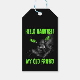 Hello Darkness旧友:緑の目 ギフトタグ