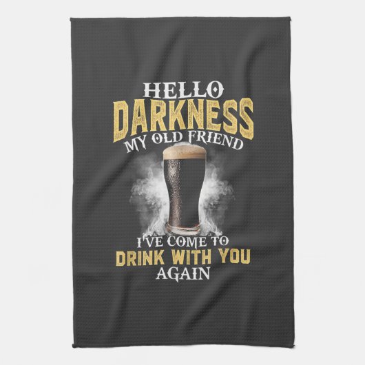 Hello Darkness My Old Friend キッチンタオル (縦)