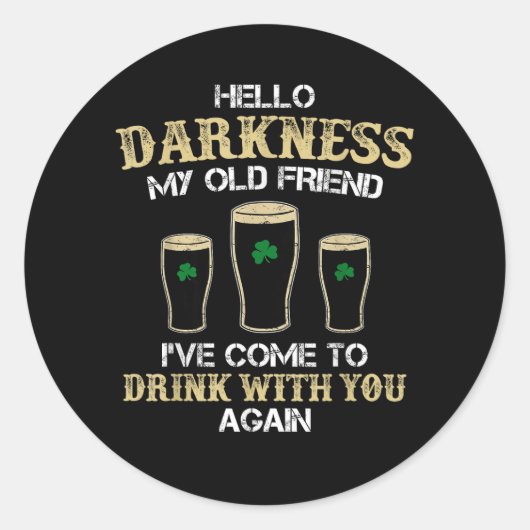 Hello Darkness My Old Friend ラウンドシール (正面)