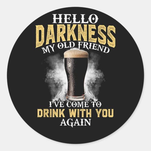 Hello Darkness My Old Friend ラウンドシール (正面)