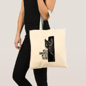 Hello Darkness My Old Friend 黒猫のスケッチ V2 トートバッグ (正面(商品))