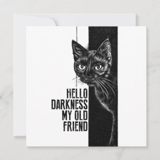 Hello Darkness My Old Friend 黒猫のスケッチ V2 招待状