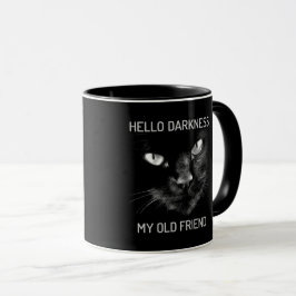 Hello Darkness My Old Friend Cat - V2 マグカップ