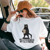 Hello Darkness My Old Friend Funny Cat Coffee Tシャツ