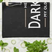 Hello Darkness My Old Friend Funny St Patricks Day キッチンタオル (折り畳み)