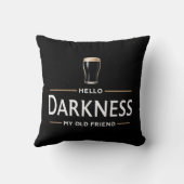 Hello Darkness My Old Friend Funny St Patricks Day クッション (裏面)