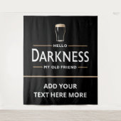 Hello Darkness My Old Friend Funny St Patricks Day タペストリー (正面)
