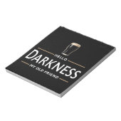 Hello Darkness My Old Friend Funny St Patricks Day ノートパッド (回転)