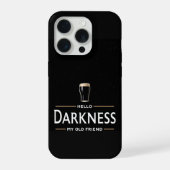 Hello Darkness My Old Friend Funny St Patricks Day iPhoneケース (裏面)