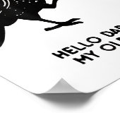 Hello Darkness My Old Friend Meme Crow Drinking Bl ポスター (角)