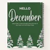 Hello December Merry Christmas Spiral Notebook ノートブック (裏面)