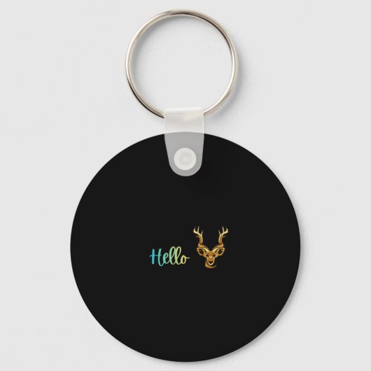 Hello Deer キーホルダー (正面)