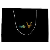 Hello Deer ラージペーパーバッグ (裏面)