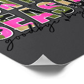 Hello Deer Season Goodbye Boyfriend Camo Flag Hunt ポスター (角)