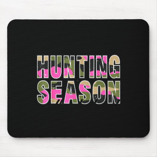 Hello Deer Season Goodbye Boyfriend Camo Flag Hunt マウスパッド (正面)