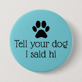 Hello Dogボタン 缶バッジ (正面)