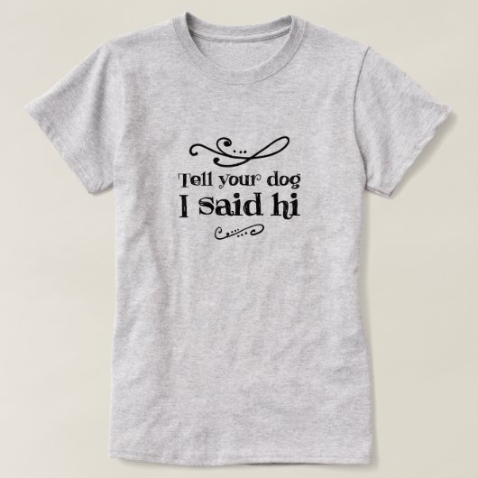 Hello Dog 2 Tシャツ (デザイン正面)
