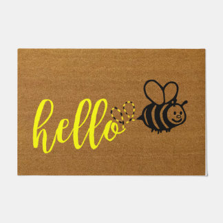 Hello Doormat、Welcome Mat、Bumblee Bee ドアマット