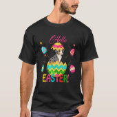 Hello Easter Australian Shepherd Inside Chocolate  Tシャツ (正面)