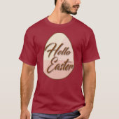 Hello Easter – Minimal Egg Design - camiseta Tシャツ (正面)