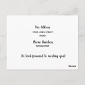 Hello,Editable We're New to the Neighborhood ポストカード (裏面)