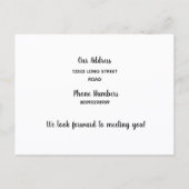 Hello Editable We're New to the Neighborhood phot ポストカード (裏面)