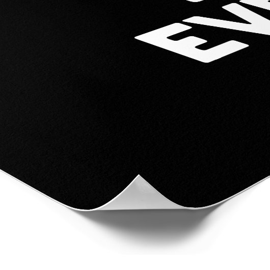 Hello Everbuzzy おもしろい Bee Pun Dark BG ポスター (角)