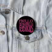 Hello Fabulousボタン 缶バッジ (インサイチュ)