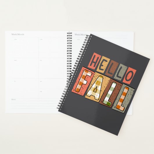 Hello Fall Agenda Design プランナー手帳 (ディスプレー)