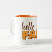 Hello Fall Autumn Mug ツートーンマグカップ (正面左)