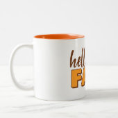 Hello Fall Autumn Mug ツートーンマグカップ (左)