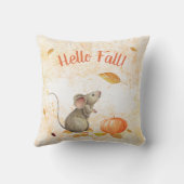Hello Fall Cute Mouse クッション (裏面)