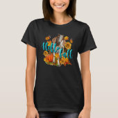 Hello Fall Goat Animal Farm Autumn Fall Thanksgivi Tシャツ (正面)