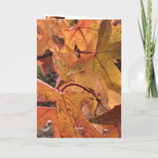 "Hello Fall!" Greeting Card カード