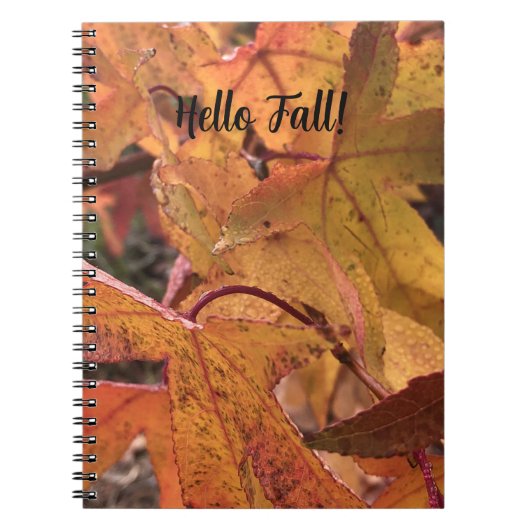 "Hello Fall!" Notebook ノートブック (正面)