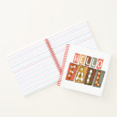 Hello Fall Notebook Design ノートブック (内部)