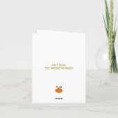 Hello Fall Poodle Harvest Thanksgiving Greeting カード (裏面)