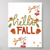 Hello Fall Poster - Wall Decor ポスター (正面)