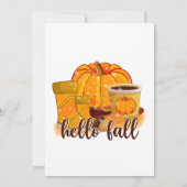 Hello Fall Quote Design 招待状 (裏面)