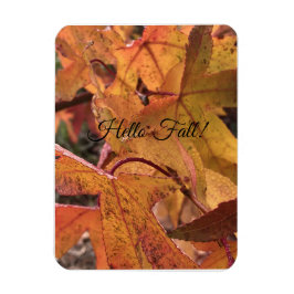 "Hello Fall!" Refrigerator Magnet マグネット