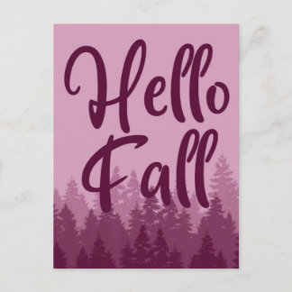 Hello Fall Season ポストカード