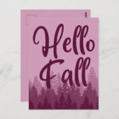 Hello Fall Season ポストカード (正面/裏面)
