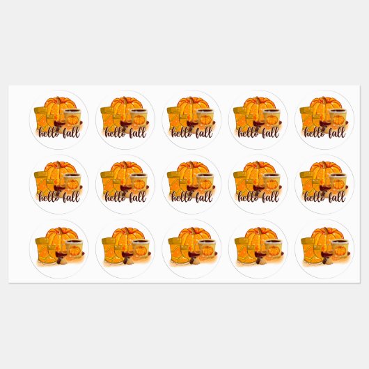 Hello Fall Tags Set ラベル (シート)