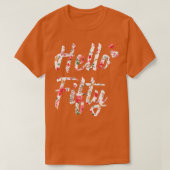 Hello Fifiture 50誕生日50歳1973 Tシャツ (デザイン正面)