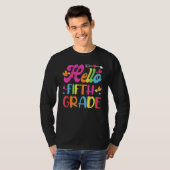 Hello Fifth 5th Grade Cute Back to School 5th Grad Tシャツ (正面フル)