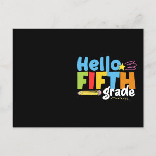 Hello Fifth Gradeチーム5年生Vibes初日 ポストカード