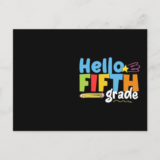 Hello Fifth Gradeチーム5年生Vibes初日 ポストカード (正面)