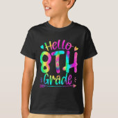 Hello Fifth Grade新学期先生キッズ Tシャツ (正面)